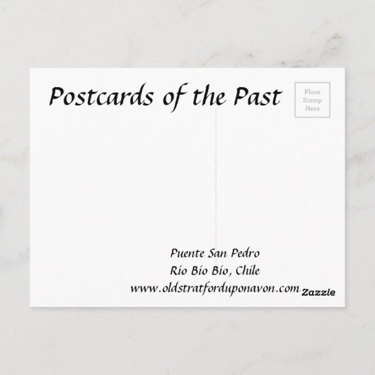 Oud Briefkaart - Rio Bio Bio, Chili (Achterkant)