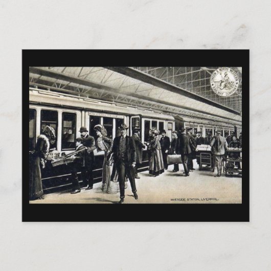 Oud Briefkaart - Riverside Station, Liverpool (Voorkant)