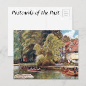 Oud Briefkaart - Rivierdam in Cambridge (Voorkant / Achterkant)