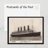 Oud Briefkaart - RMS Aquitania (Voorkant / Achterkant)