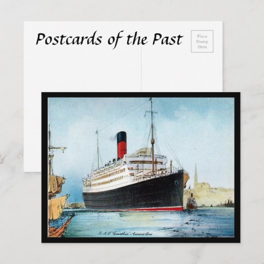 Oud Briefkaart - RMS Carinthia (Voorkant / Achterkant)