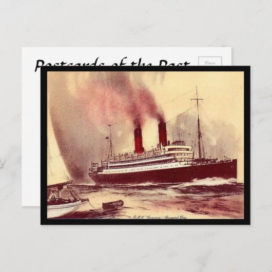 Oud Briefkaart - RMS Caronia, Cunard Line (Voorkant / Achterkant)