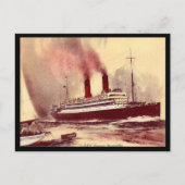 Oud Briefkaart - RMS Caronia, Cunard Line (Voorkant)