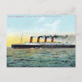 Oud Briefkaart - RMS Lusitania (Voorkant)