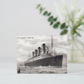 Oud Briefkaart - RMS Lusitania (Staand voorkant)