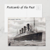 Oud Briefkaart - RMS Lusitania (Voorkant / Achterkant)