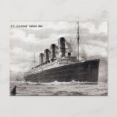 Oud Briefkaart - RMS Lusitania (Voorkant)