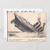 Oud Briefkaart - RMS Lusitania (Voorkant / Achterkant)
