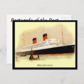 Oud Briefkaart - RMS Mauretania (Voorkant / Achterkant)