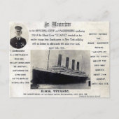 Oud Briefkaart - RMS "Titanic" (Voorkant)