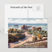 Oud Briefkaart - Rocher de la Vierge, Biarritz (Voorkant / Achterkant)