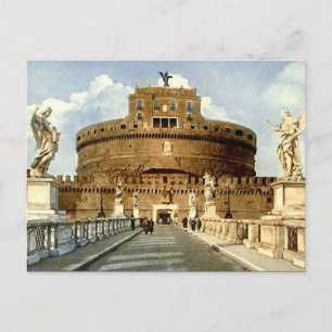 Oud Briefkaart, Rome, Castel Sant'Angelo Briefkaart