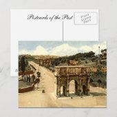 Oud Briefkaart, Rome, de Arch van Constantine Briefkaart (Voorkant / Achterkant)