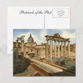 Oud Briefkaart, Rome, het Forum en de tempel van S Briefkaart (Voorkant / Achterkant)