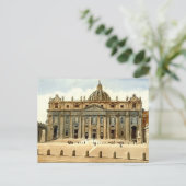 Oud Briefkaart, Rome, Sint-Peter en Vaticaan Briefkaart (Staand voorkant)