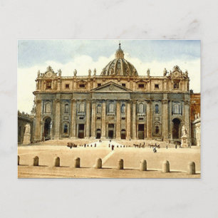 Oud Briefkaart, Rome, Sint-Peter en Vaticaan Briefkaart