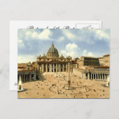 Oud Briefkaart, Rome, Sint-Peter en Vaticaan Briefkaart (Voorkant / Achterkant)