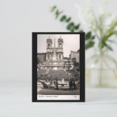 Oud Briefkaart - Rome, Spaanse trappen (Staand voorkant)