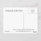 Oud Briefkaart - Rome, Spaanse trappen (Achterkant)