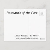 Oud Briefkaart - Rood admiraal (Achterkant)