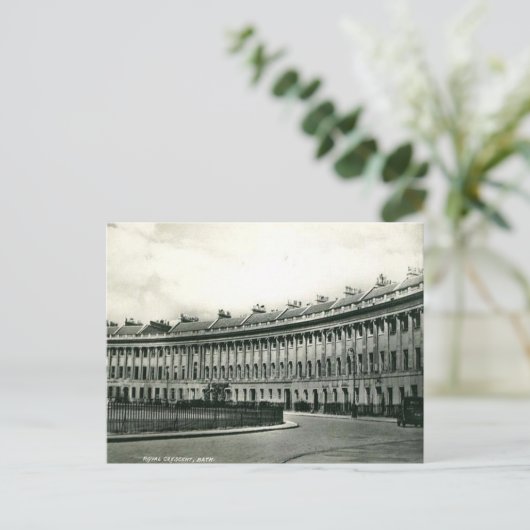Oud Briefkaart - Royal Crescent, Bath, Somerset (Staand voorkant)