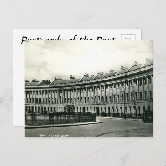 Oud Briefkaart - Royal Crescent, Bath, Somerset (Voorkant / Achterkant)