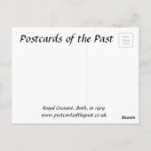 Oud Briefkaart - Royal Crescent, Bath, Somerset (Achterkant)