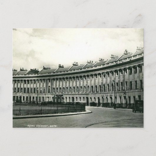 Oud Briefkaart - Royal Crescent, Bath, Somerset (Voorkant)