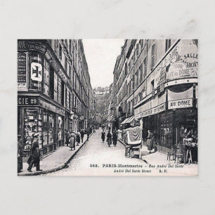 Oud Briefkaart - Rue André del Sarte, Parijs