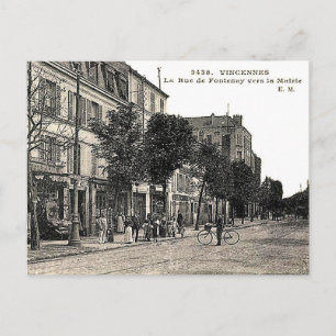 Oud Briefkaart - Rue de Fontenay, Vincennes
