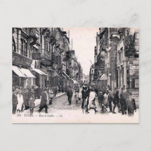 Oud Briefkaart - Rue d'Italie, Tunis