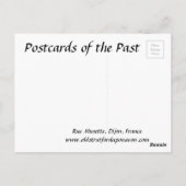 Oud Briefkaart - Rue Musette, Dijon, Frankrijk (Achterkant)