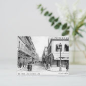 Oud Briefkaart - Rue Saint-Charles, Tunis (Staand voorkant)