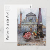 Oud Briefkaart - S Maria Novella, Florence (Voorkant / Achterkant)