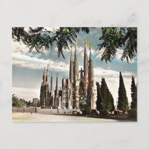 Oud Briefkaart - Sagrada Familia, Barcelona