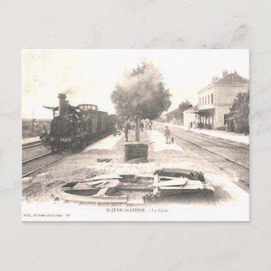 Oud Briefkaart - Saint-Jean-de-Losne, Cote d'Or (Voorkant)