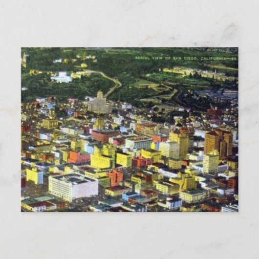 Oud Briefkaart - San Diego, Californië (Voorkant)