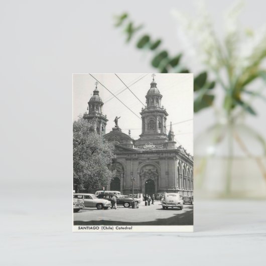 Oud Briefkaart - Santiago, Chili (Staand voorkant)