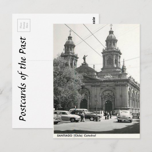 Oud Briefkaart - Santiago, Chili (Voorkant / Achterkant)