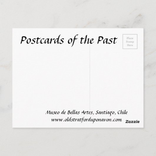 Oud Briefkaart - Santiago. Chili (Achterkant)