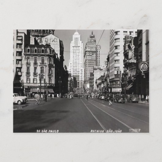 Oud Briefkaart - São Paulo, Brazilië (Voorkant)