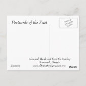 Oud Briefkaart - Savannah Bank en Trust Co (Achterkant)