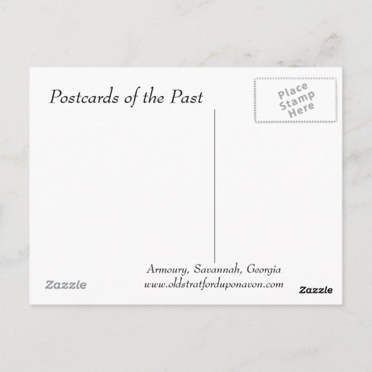 Oud Briefkaart - Savannah, Georgia (Achterkant)