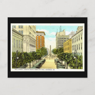 Oud Briefkaart, Savannah, Georgia Briefkaart