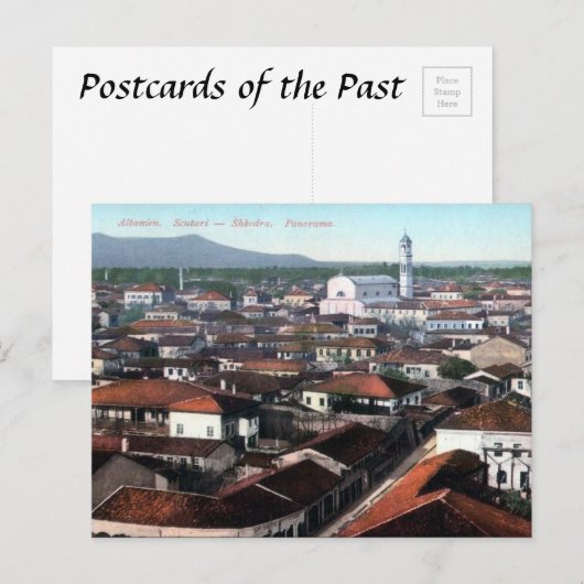 Oud Briefkaart - Scutari/Shkodra, Albanië (Voorkant / Achterkant)