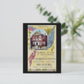 Oud Briefkaart, Sesqui-Centennial, Philadelphia PA Briefkaart (Staand voorkant)