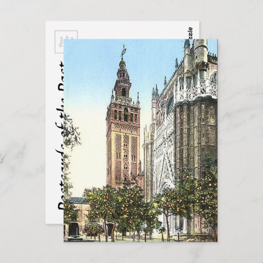 Oud Briefkaart - Sevilla, Spanje (Voorkant / Achterkant)