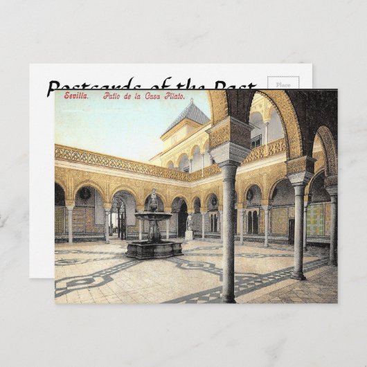 Oud Briefkaart - Sevilla, Spanje (Voorkant / Achterkant)