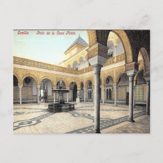 Oud Briefkaart - Sevilla, Spanje (Voorkant)
