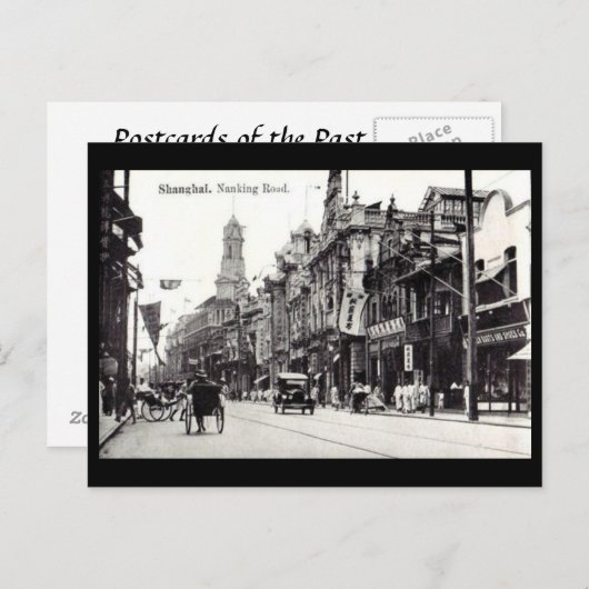 Oud Briefkaart - Shanghai, China (Voorkant / Achterkant)